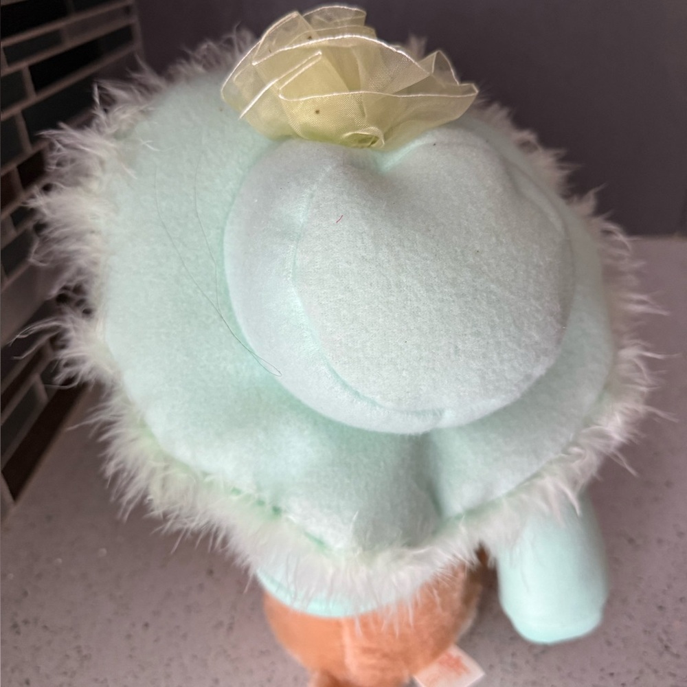 CHANTILLY Lane Musical Singing Plush Teddy Bear wearing a Light Green Dress. - Picture 7 of 11